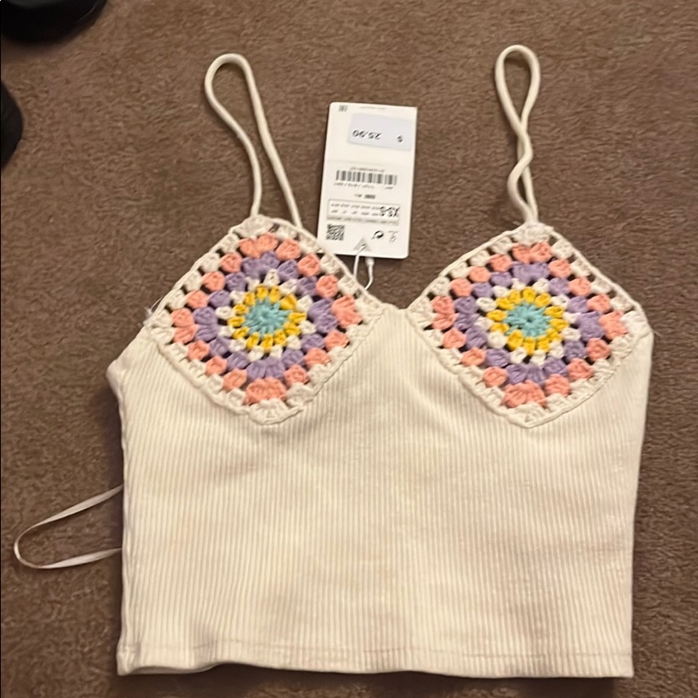 zara crop top